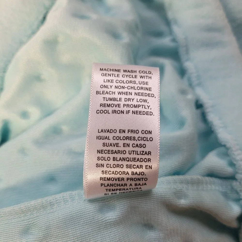 New Jaclyn Intimates Size 2X Piece Plush Blue Fleece Pajama Set Super Soft! - Picture 4 of 11
